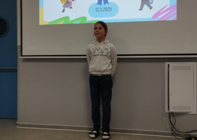 Recitační soutěž prvního stupně.