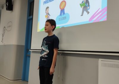 Recitační soutěž prvního stupně.