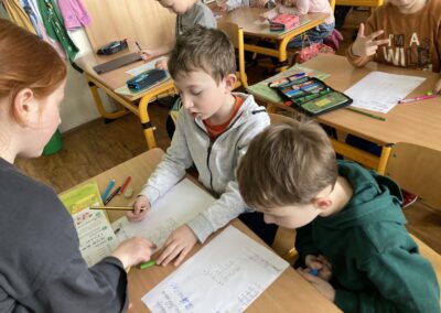 Děti si vyzkoušely práci učitelů.