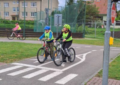 4.A na dopravním hřišti.